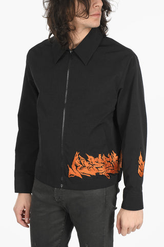 Front Zipped NEEN HARRINGTON Embroidered Jacket