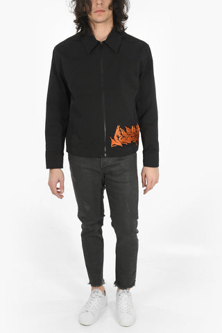 Front Zipped NEEN HARRINGTON Embroidered Jacket