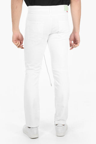 Zipped DO NOT REMOVE Slim Fit Denims