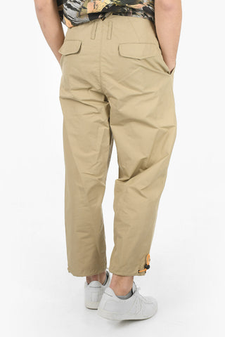 empori Single Pleated Chino Pants with Belt Loops