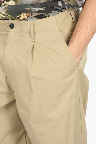 empori Single Pleated Chino Pants with Belt Loops