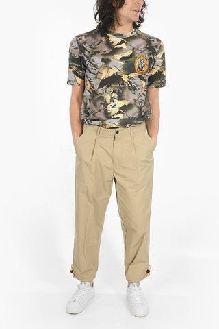 empori Single Pleated Chino Pants with Belt Loops