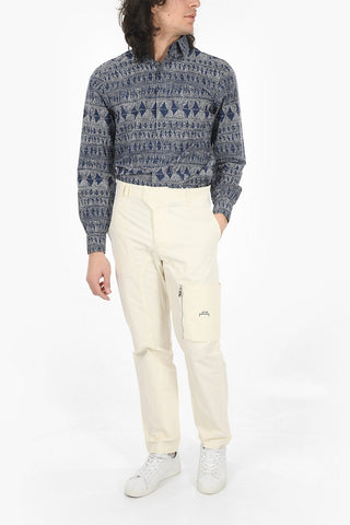 Pantaloni Cargo CIRCUIT con Stampa Logo in Lettering