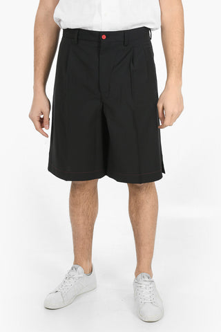 Shorts Sartoriali in Misto Lana a Due Pinces