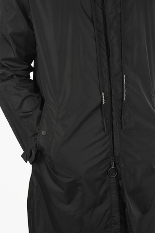 Printed Logo UNFINISHED Zipped Raincoat