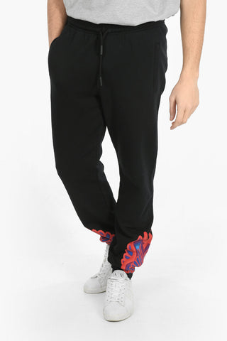 Printed Bottom CURVES WINGS Cotton Sweatpants