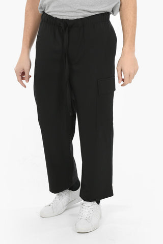 Pantaloni Cargo con Coulisse in Vita