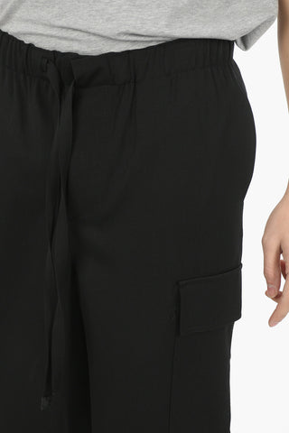 Pantaloni Cargo con Coulisse in Vita