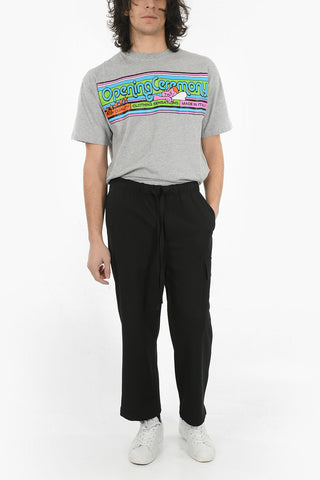 Pantaloni Cargo con Coulisse in Vita