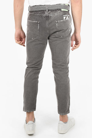 Belted DIRTY Slim Fit Denims 16cm