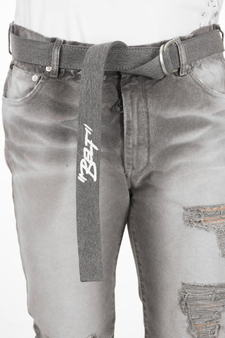 Belted DIRTY Slim Fit Denims 16cm