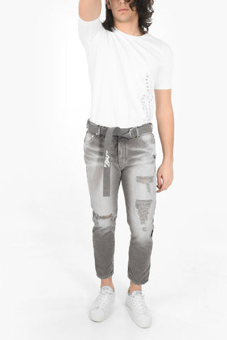 Belted DIRTY Slim Fit Denims 16cm