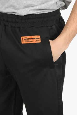 Side Logoed Band Cotton Blend Track Sweatpants