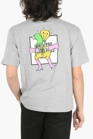Crew Neck LIGHT BULB BOX Cotton T-Shirt