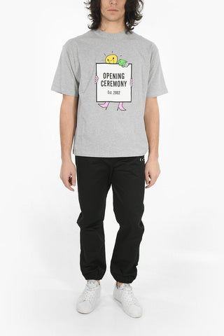 Crew Neck LIGHT BULB BOX Cotton T-Shirt