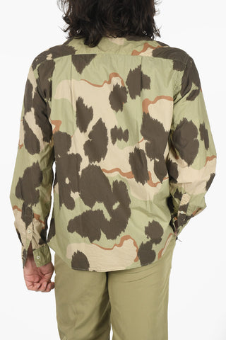 Camouflage Print Long Sleeved Shirt