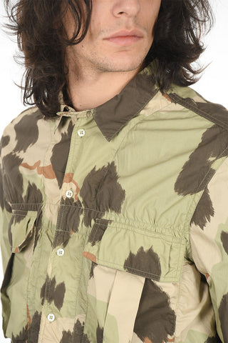 Camouflage Print Long Sleeved Shirt