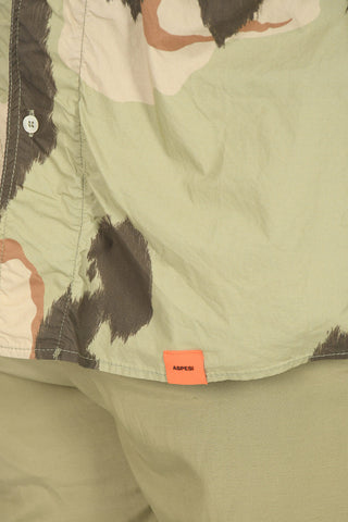 Camouflage Print Long Sleeved Shirt