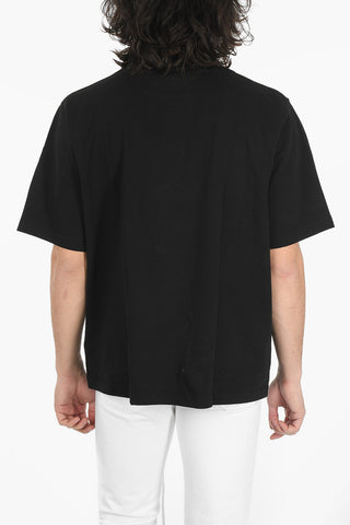 T-Shirt Oversized DOUBLE CHAIN FEATHERS in Cotone 