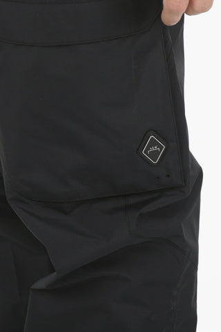 Tech-fabric Cargo Pants with Waist Drawstring