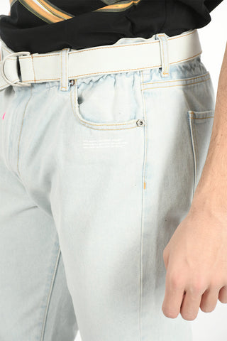 Belted Low Crotch 5 Pocket Denims