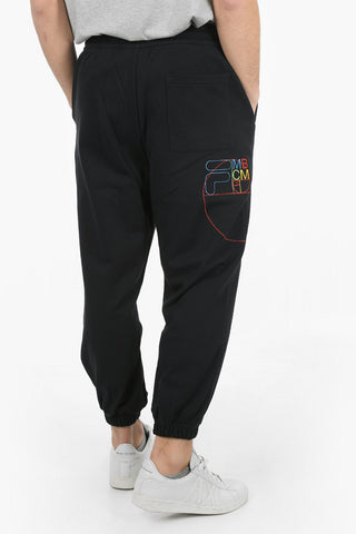 FUSION Logoed Brushed Cotton Sweatpants