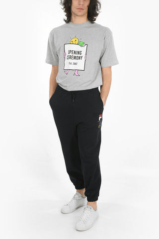 FUSION Logoed Brushed Cotton Sweatpants