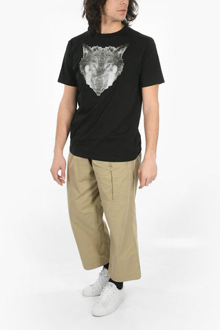 Crew Neck MARCOS Changing Print T-Shirt