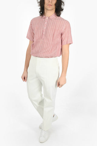 Pantaloni Regular Fit in Twill di Misto Cotone