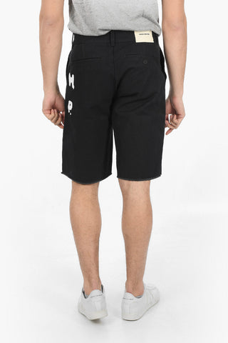 HP SPRAY Raw Cut-edged Cotton Chinos Shorts
