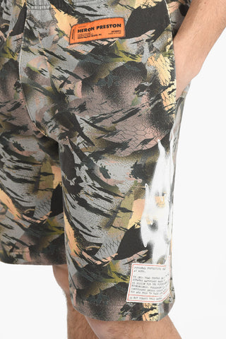 Shorts CAMO FLEMING in Cotone Garzato