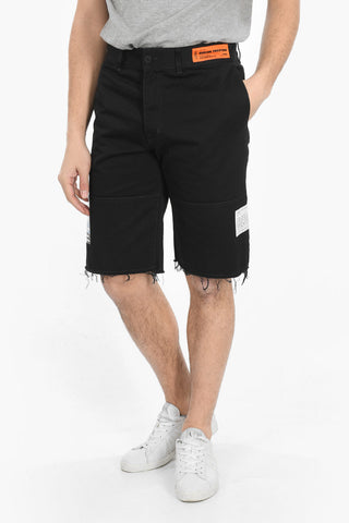 Raw Cut-edged Cotton Chinos Shorts