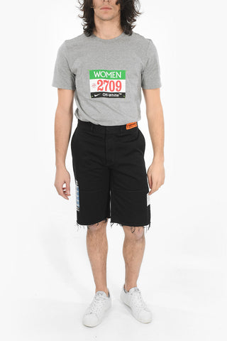 Raw Cut-edged Cotton Chinos Shorts