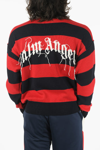 Crew Neck BEAR STRIPES Wool Sweater