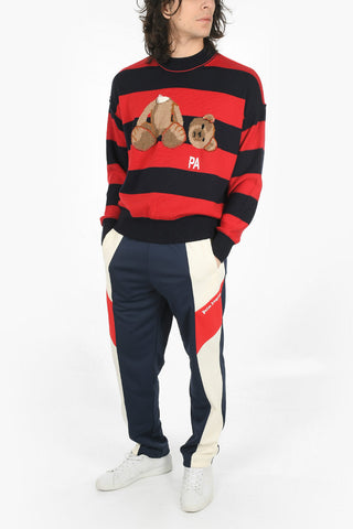 Crew Neck BEAR STRIPES Wool Sweater