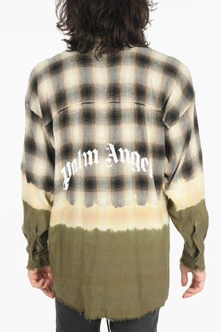 Camicia Sfumata CURVED LOGO in Misto Lino