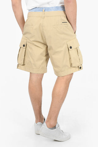 Shorts con Elastico in Vita e Logo Patch sul Retro