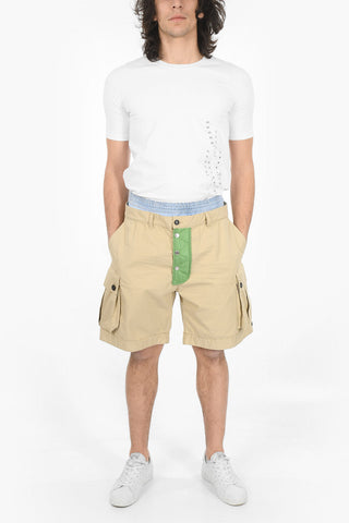 Shorts con Elastico in Vita e Logo Patch sul Retro