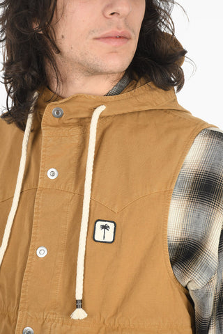 Gilet in Cotone PXP con Tasche Utility e Cappuccio