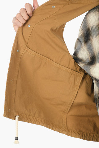 Gilet in Cotone PXP con Tasche Utility e Cappuccio