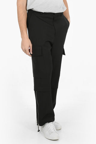 Pantaloni Cargo con Dettaglio Zip alla Caviglia