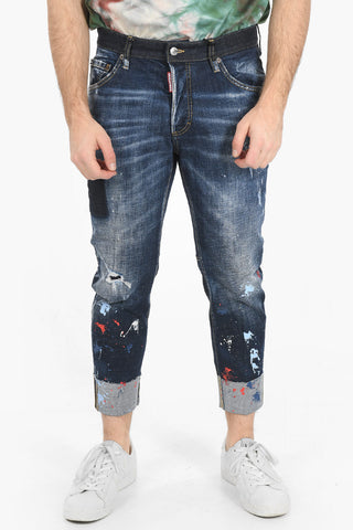  Jeans SAILOR Skinny Distressed con Dettaglio Patch 15cm