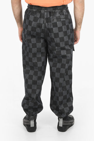 Denim CHECKERBOARD Cargo Joggers