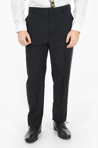 Chino Pants With Contrasting Side Bands