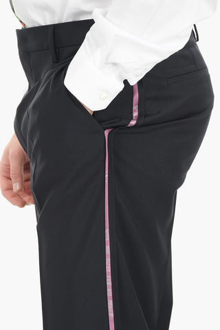 Chino Pants With Contrasting Side Bands