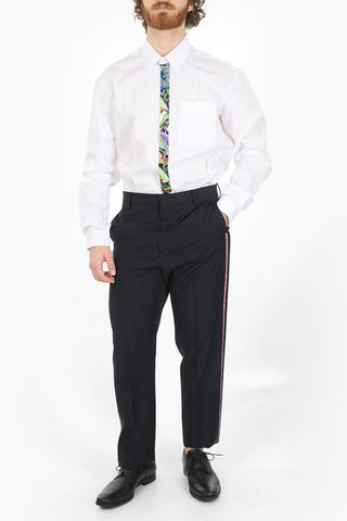 Chino Pants With Contrasting Side Bands
