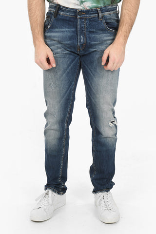 Linved-in Effect STRIPE Straight Fit Denims 17cm