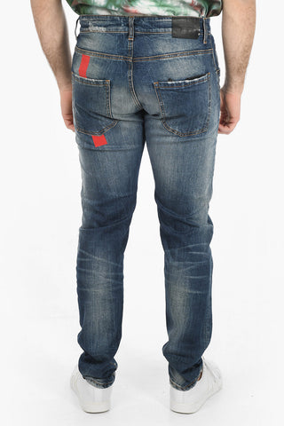 Linved-in Effect STRIPE Straight Fit Denims 17cm