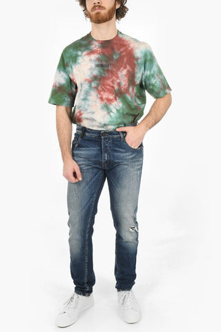 Linved-in Effect STRIPE Straight Fit Denims 17cm