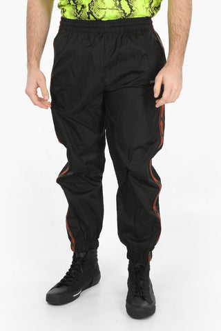Contrasting Band BOOKISH Trackpants